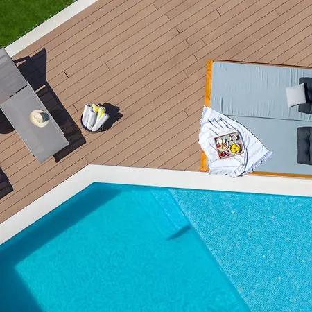 New Stylish 5-bedroom Aride With Pool, Sea Views Villa