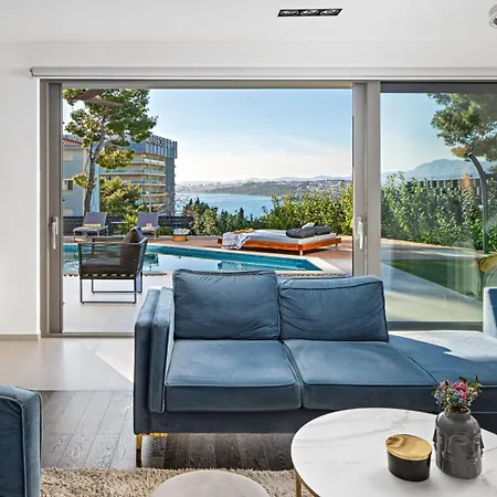 Villa New Stylish 5-bedroom Aride With Pool, Sea Views *