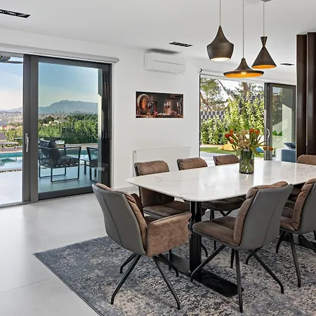 Villa New Stylish 5-bedroom Aride With Pool, Sea Views