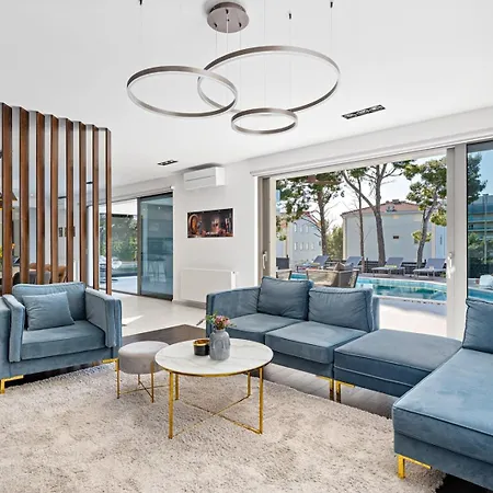 New Stylish 5-bedroom Aride With Pool, Sea Views Villa