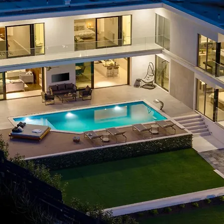 New Stylish 5-bedroom Aride With Pool, Sea Views Villa